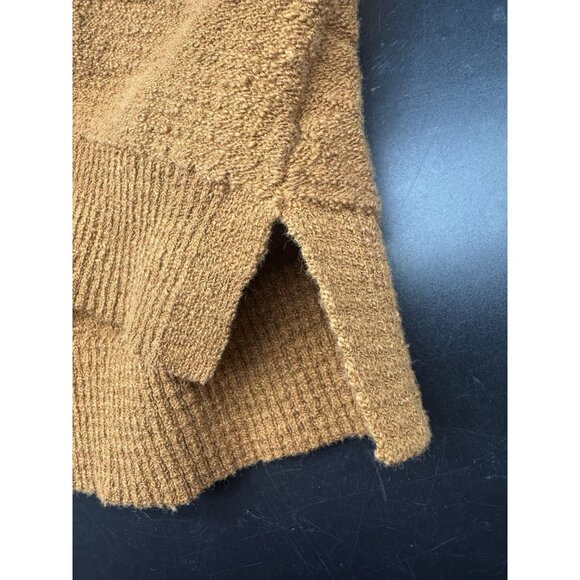 Madewell Burnt Orange Brampton Crop Cardigan Sweater M Cozy Neutral Minimalist - Picture 6 of 9